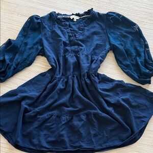 Umgee Navy Long Sleeve Dress